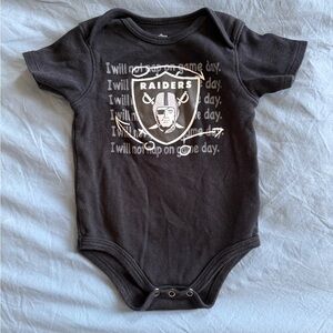 NFL Raiders Black Baby Bodysuit